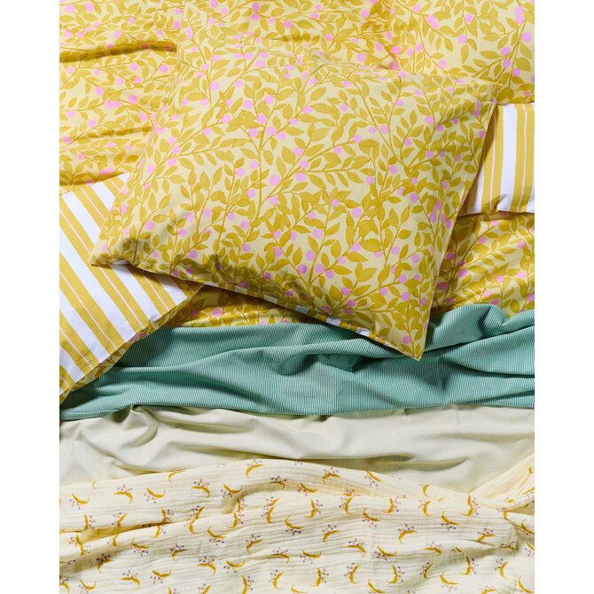 Covers & Co Petite berry Dekbedovertrek Lemon yellow 200x200/220