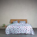 Essenza Covers & Co Zesty cherry Dekbedovertrek Ice blue 140x200/220