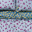 Essenza Covers & Co Zesty cherry Dekbedovertrek Ice blue 140x200/220