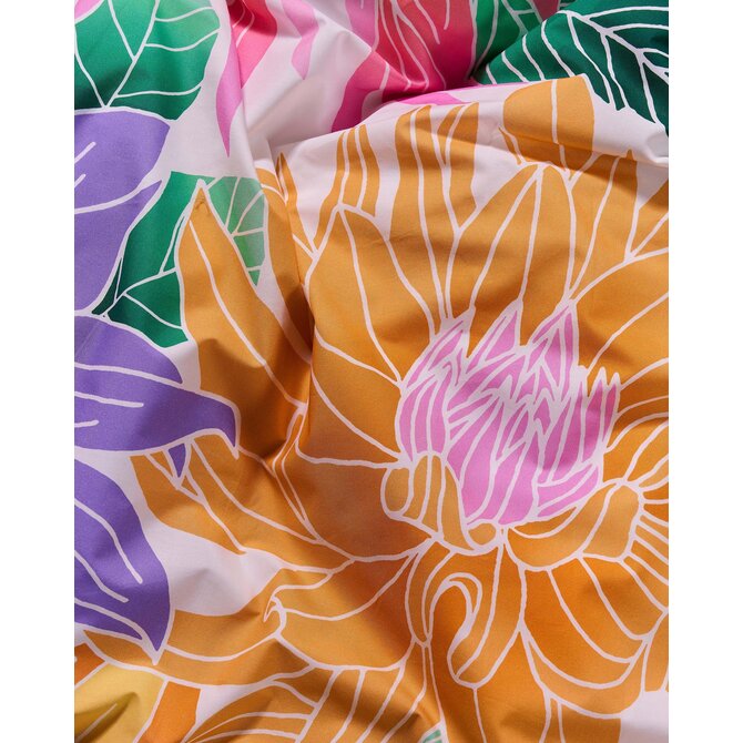 Covers & Co Flower fling Dekbedovertrek Bright white 200x200/220 Covers & Co Flower fling Dekbedovertrek Bright white 200x200/220