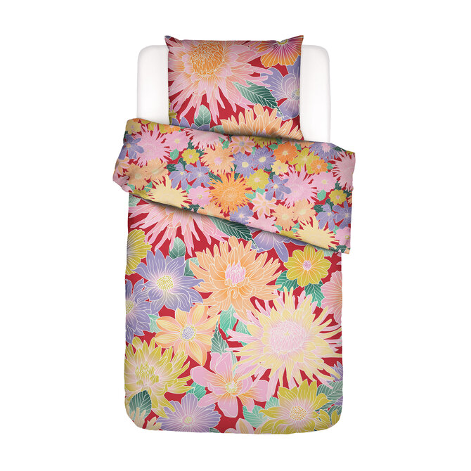 Covers & Co Flower fling Dekbedovertrek Happy red 140x200/220