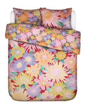 Covers & Co Flower fling Dekbedovertrek Happy red 240x200/220