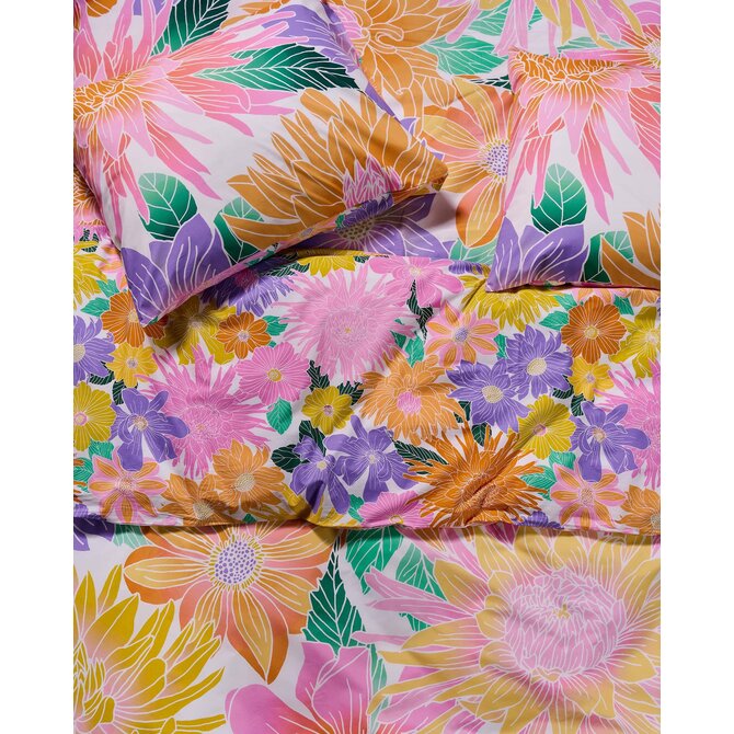 Covers & Co Flower fling Dekbedovertrek Bright white 240x200/220