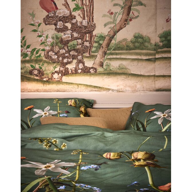 Essenza Ficaria Dekbedovertrek Greenish 260x200/220 Essenza Ficaria Dekbedovertrek Greenish 260x200/220