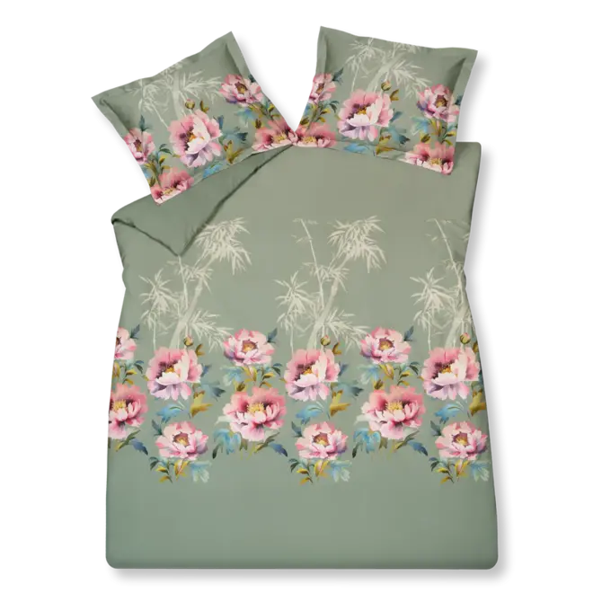 Vandyck Dekbedovertrek Pink Peony multi 1-persoons (140x200/220 )