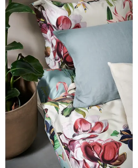 Vandyck Dekbedovertrek Flower Mix creamtan 1-persoons (140x200/220 )