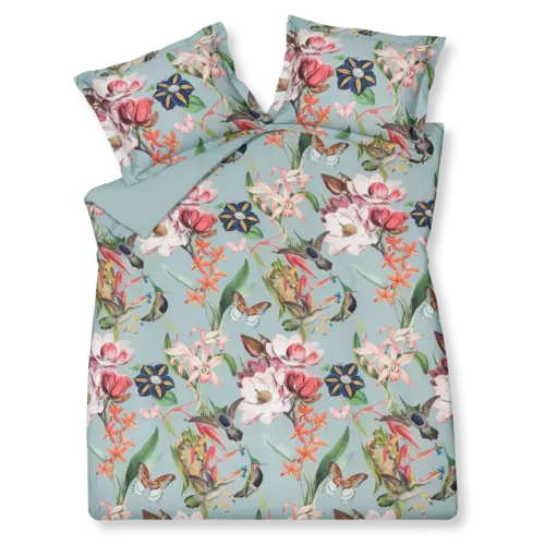 Vandyck Vandyck Flower Mix pearlblue Kussensloop (60x70)