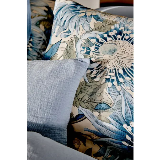 Vandyck Blue Wander pearlblue Kussensloop (60x70) Vandyck Blue Wander pearlblue Kussensloop (60x70)