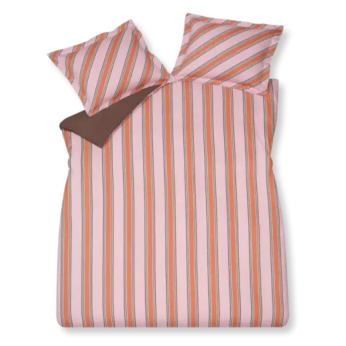 Vandyck Vandyck Dekbedovertrek Preppy Stripe pink Lits-jumeaux (240x200/220 ) afbeelding