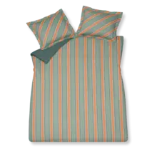 Vandyck Dekbedovertrek Preppy Stripe smokegreen Lits-jumeaux (240x200/220 )