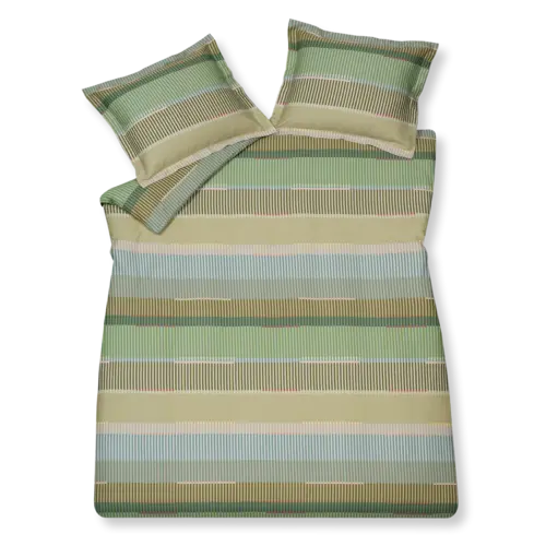 Vandyck Vandyck Dekbedovertrek Optimist smokegreen 1-persoons (140x200/220 ) afbeelding