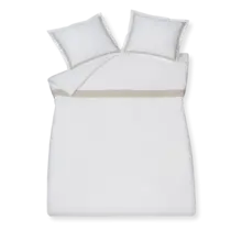 Vandyck Dekbedovertrek Purity Capri white Lits-jumeaux (240x200/220 )
