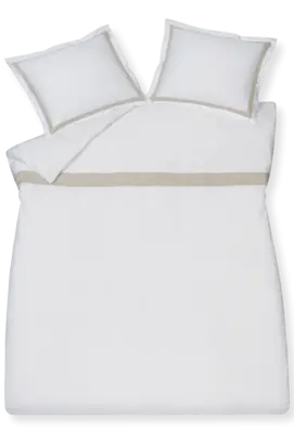Vandyck Dekbedovertrek Purity Capri white Lits-jumeaux (240x200/220 )
