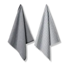 Vandyck Pure Kitchen Set keukendoek + theedoek 60x60 Off Black