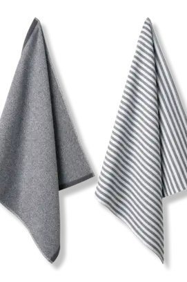Vandyck Pure Kitchen Set keukendoek + theedoek 60x60 Off Black