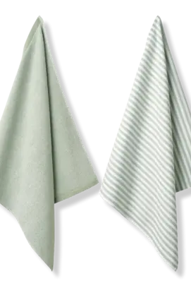 Vandyck Pure Kitchen Set keukendoek + theedoek 60x60 Smoke Green