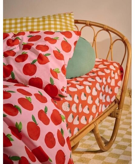 Covers & Co Berry special Fitted sheet Orange 140x200