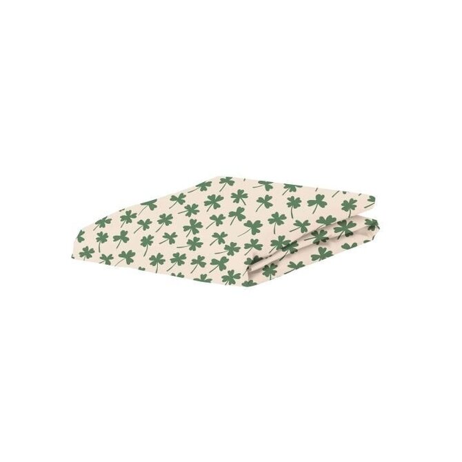 Covers & Co Clover Lover Fitted sheet Sand 140x200