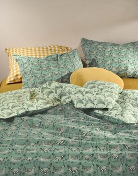 Covers & Co Chicken Run Dekbedovertrek Turquoise 140x200/220