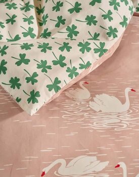 Covers & Co Swan lake Dekbedovertrek Misty rose 200x200/220