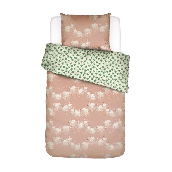 Covers & Co Swan lake Dekbedovertrek Misty rose 240x200/220