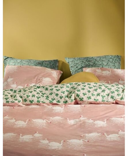 Covers & Co Swan lake Dekbedovertrek Misty rose 240x200/220