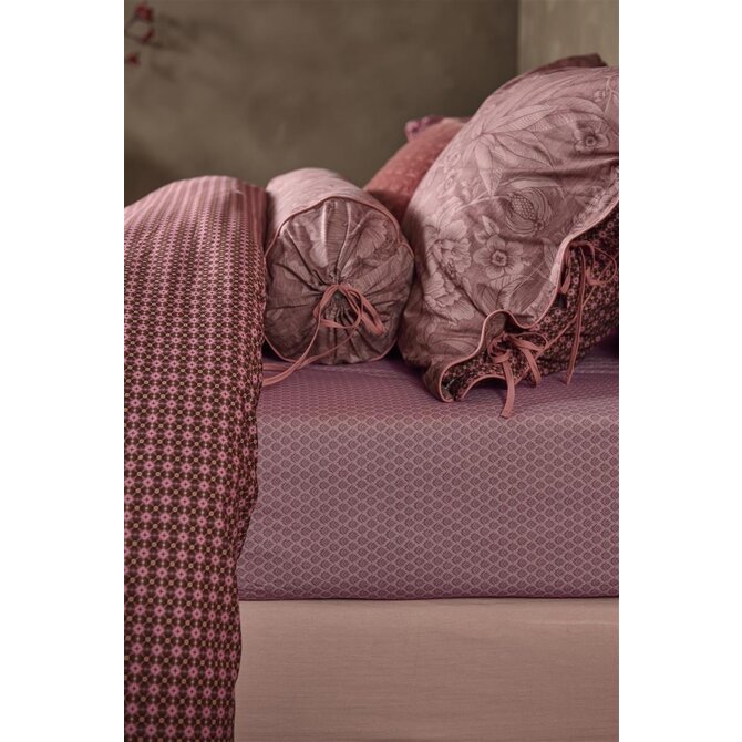 Pip Studio Thousand Leaves hoeslaken  Mauve 100x200 cm Hoekhoogte 25 cm Pip Studio Thousand Leaves hoeslaken  Mauve 100x200 cm Hoekhoogte 25 cm