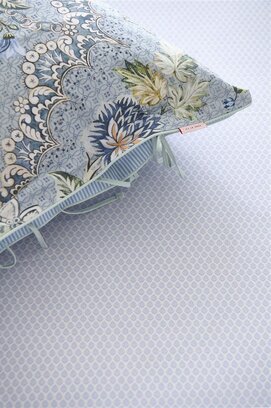 Pip Studio Thousand Leaves Hoeslakens- Blue 90x200 cm Hoekhoogte: 25 cm