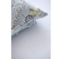 Pip Studio Thousand Leaves Hoeslakens- Blue 100x200 cm Hoekhoogte: 25 cm