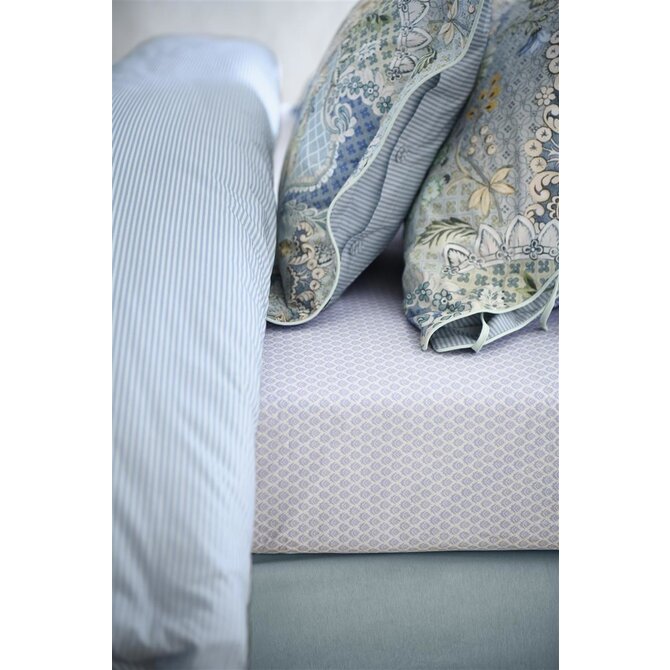 Pip Studio Thousand Leaves Hoeslakens- Blue 100x200 cm Hoekhoogte: 25 cm