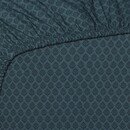 Pip Studio Pip Studio Thousand Leaves hoeslaken  Donkerblauw 100x200 cm Hoekhoogte 25 cm