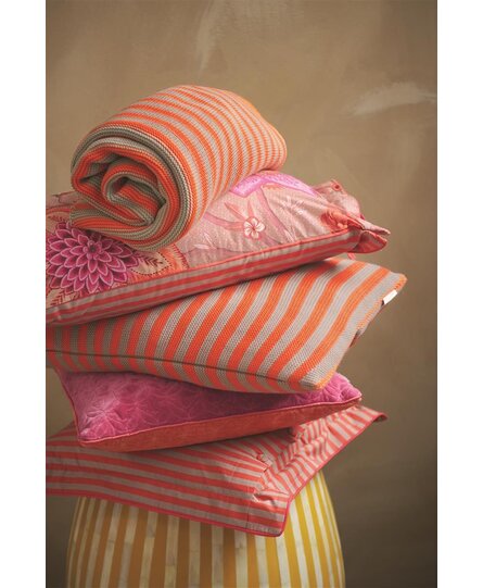 Pip Studio Bonsoir Stripe Cushion Orange 40x60 cm