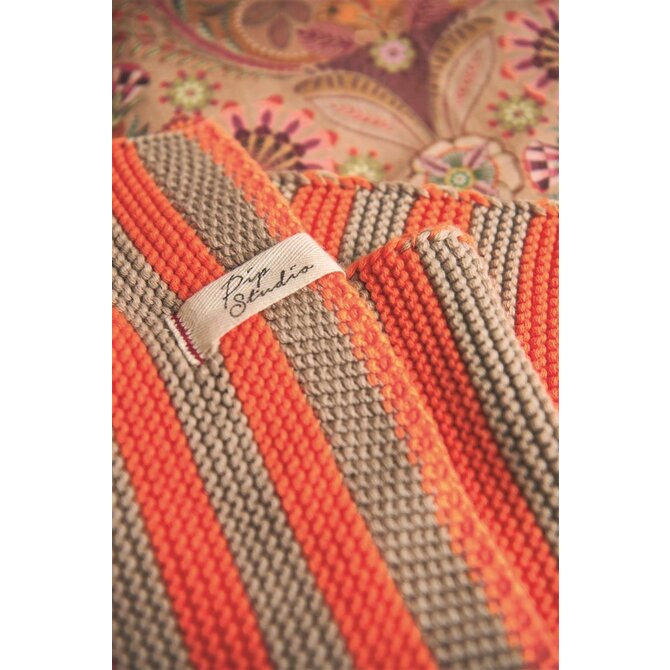 Pip Studio Bonsoir Stripe Throw Orange 130x170 cm Pip Studio Bonsoir Stripe Throw Orange 130x170 cm