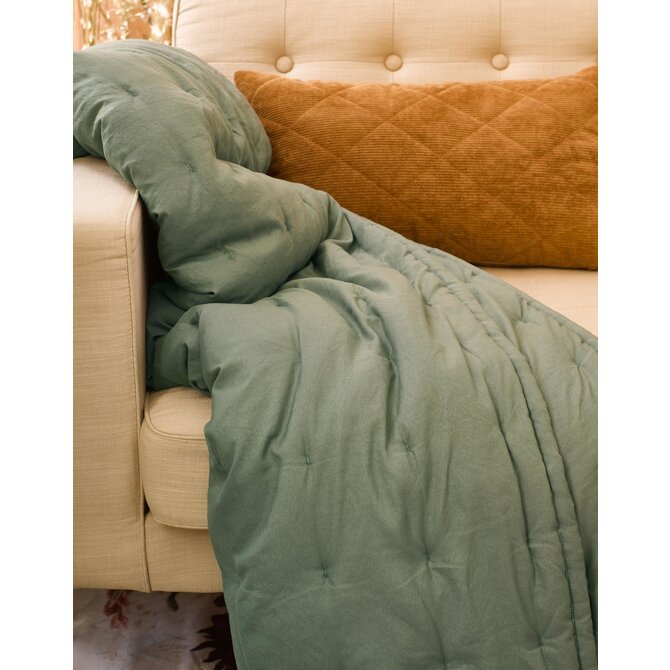 Essenza Ruth Quilt 270x265 Laurel green