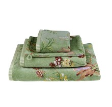 Pip Studio Secret Garden douchelaken Groen 70x140 cm