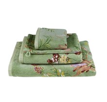 Pip Studio Secret Garden handdoek Groen 55x100 cm