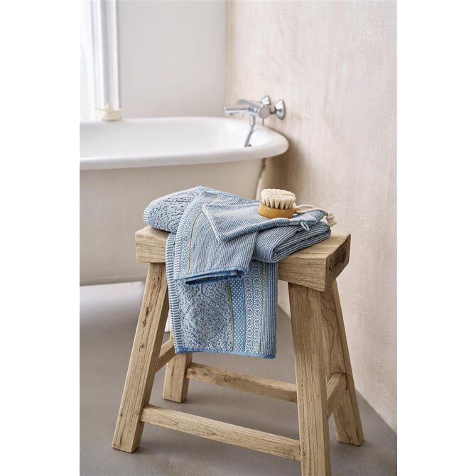 Pip Studio Soft Zellige washandje Blauw Grijs 16x22 cm