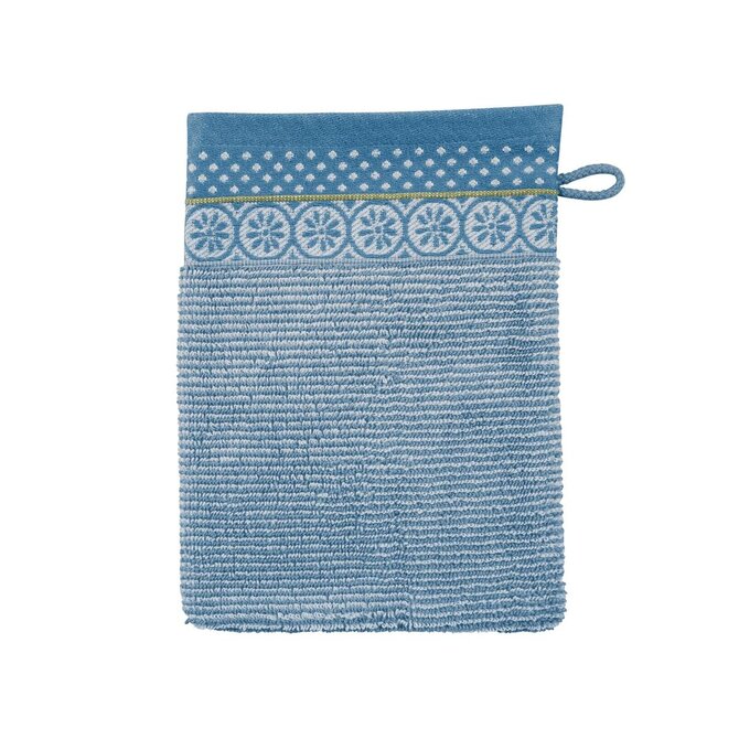 Pip Studio Soft Zellige washandje Blauw Grijs 16x22 cm