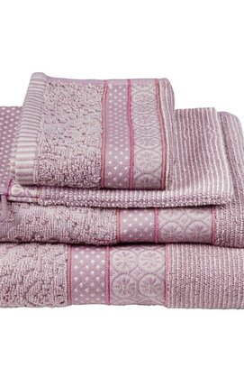 Pip Studio Soft Zellige handdoek Lila 55x100 cm