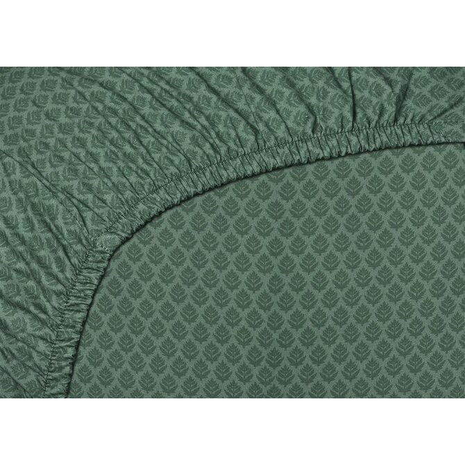 Pip Studio Thousand Leaves hoeslaken  Groen 100x200 cm Hoekhoogte 25 cm Pip Studio Thousand Leaves hoeslaken  Groen 100x200 cm Hoekhoogte 25 cm