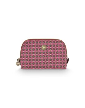 Pip Studio Coby Cosmetic Bag Triangle Small Clover Pink 19/15x12x6cm