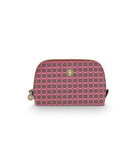 Pip Studio Coby Cosmetic Bag Triangle Small Clover Pink 19/15x12x6cm