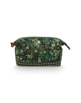 Pip Studio Cooper Cosmetic Purse Large Tutti i Fiori Green 26x18x12cm