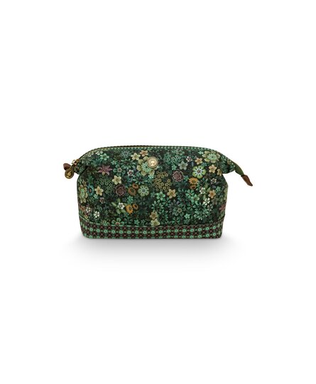 Pip Studio Cooper Cosmetic Purse Large Tutti i Fiori Green 26x18x12cm