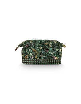 Pip Studio Cooper Cosmetic Purse Large Tutti i Fiori Green 26x18x12cm