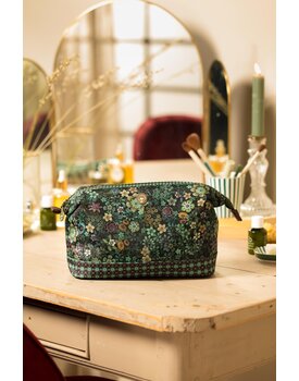 Pip Studio Cooper Cosmetic Purse Large Tutti i Fiori Green 26x18x12cm