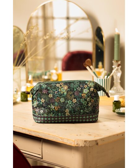 Pip Studio Cooper Cosmetic Purse Large Tutti i Fiori Green 26x18x12cm