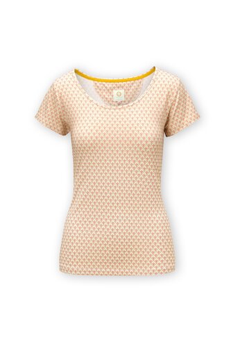 Pip Studio Pip Studio Tilly Short Sleeve Top Mi Vida Pink L