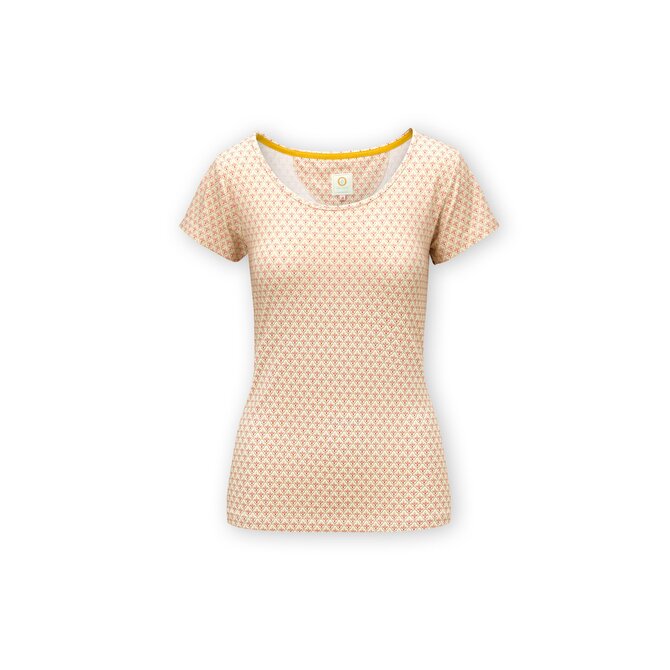Pip Studio Tilly Short Sleeve Top Mi Vida Pink S