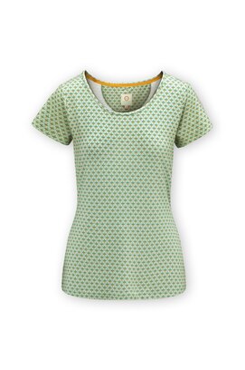 Pip Studio Tilly Short Sleeve Top Mi Vida Green L